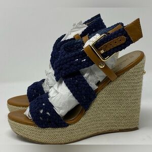 Lilly Pulitzer Kelsey Wedge Heels Sandals Shoes 8